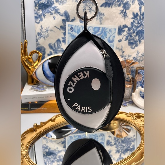 🆕 KENZO 🧿 NWOT Kontact Eye  Leather Clip Pouch - Picture 6 of 16